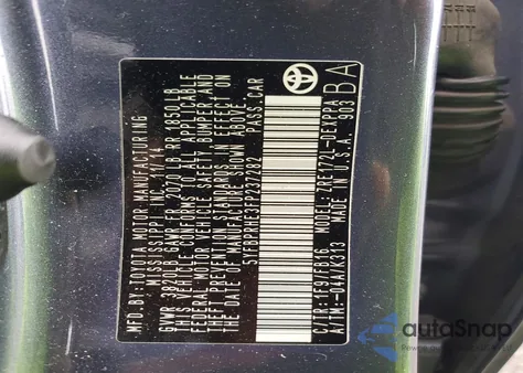 2015 Toyota Corolla Eco z USA, uszkodzony, nr VIN 5YFBPRHE3FP237282